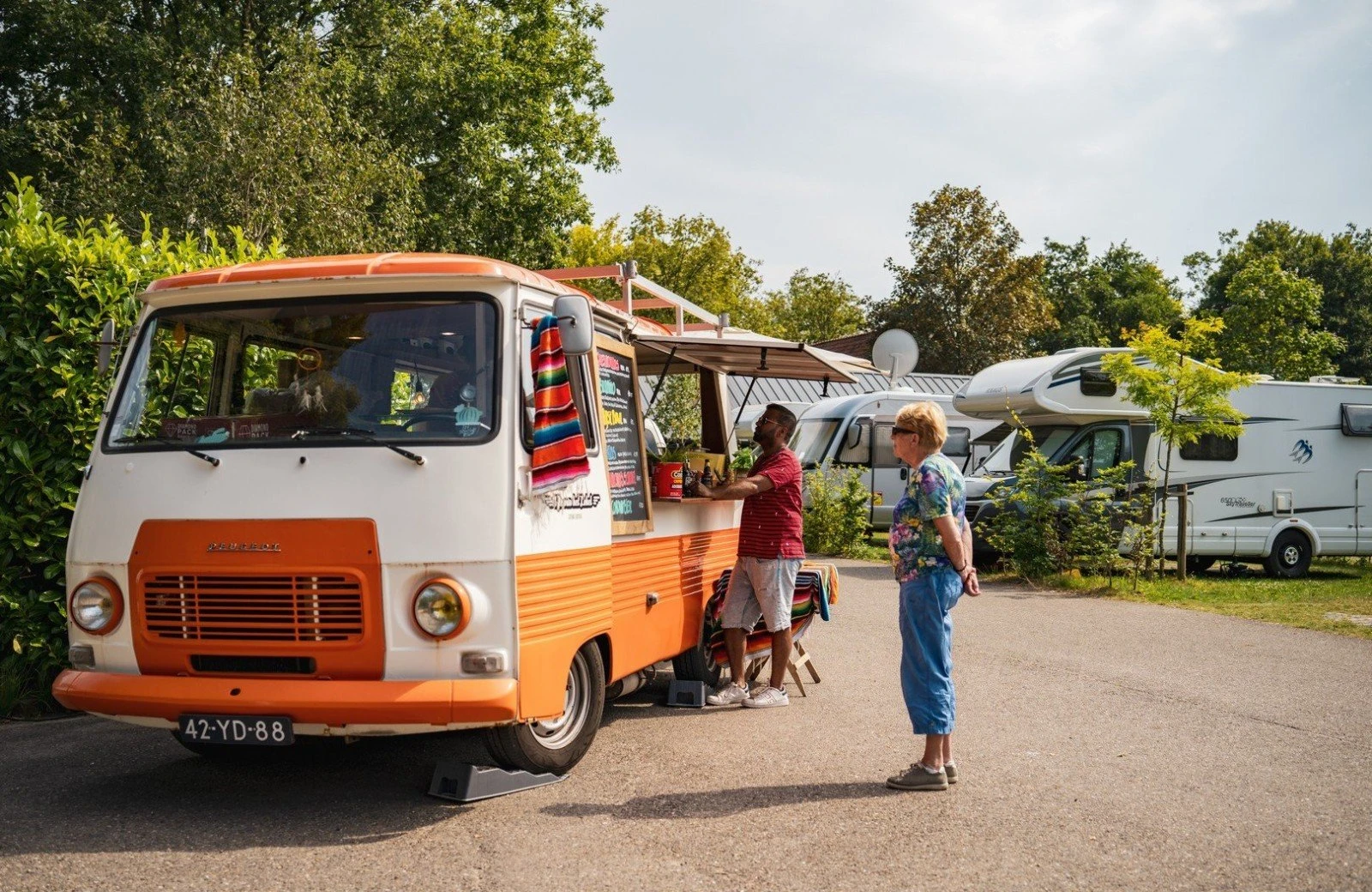Camping met foodtruck delft
