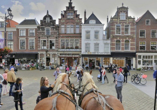 Pferderitt durch Delft