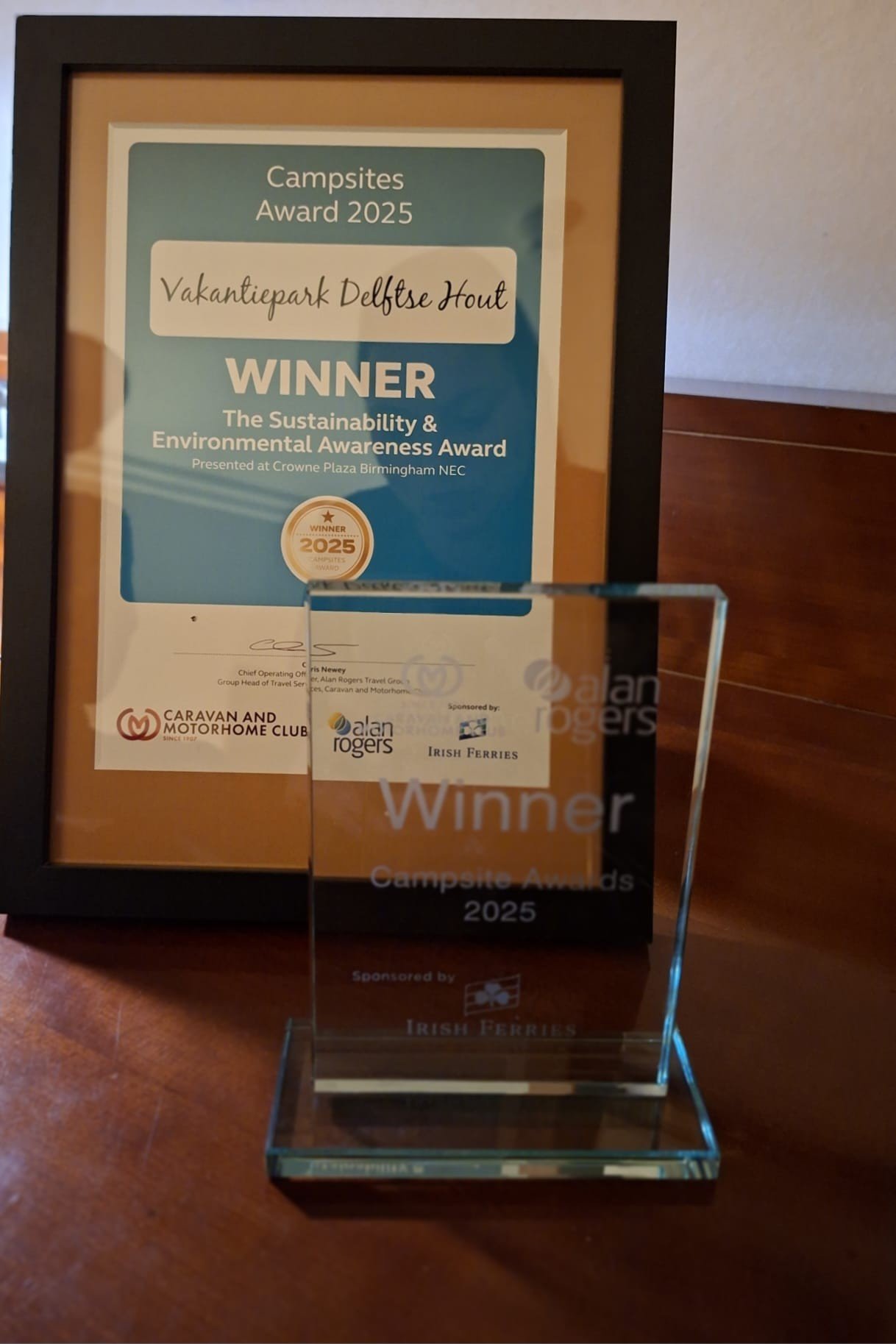 Vakantiepark delftse hout wint sustainability environmental awareness award 1